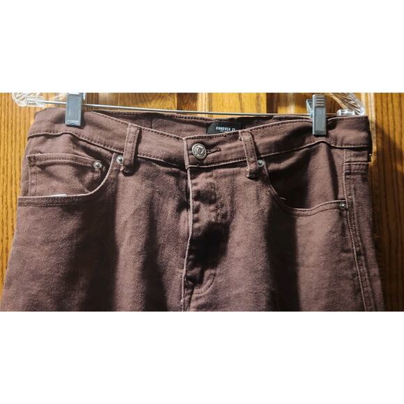 Forever 21 Cargo Brown Jeans Pant Baggy Street Style Size 32 - Picture 2 of 6